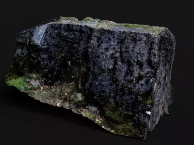 bunker block destroyed part debris PBR photogrammetry Low-poly 3D model