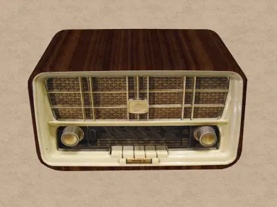 LowPoly Radio 2  maresal3d Low-poly 3D model