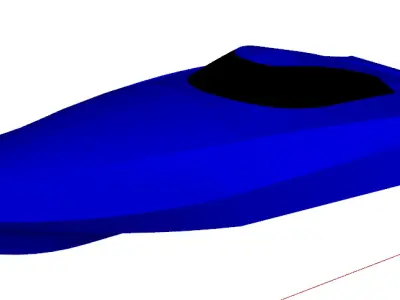 RC boat 400 mm 3D print model