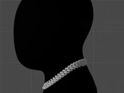cuban chains that come to life in 3D Low-poly 3D model
