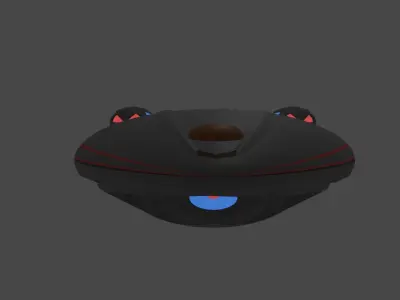 Starship star trek spacecraft 3D model