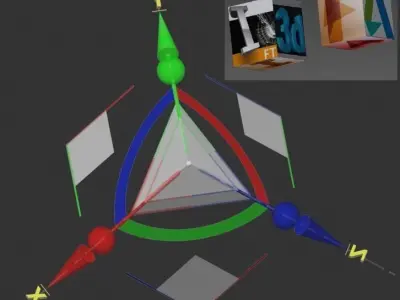 move rotate scale gizmo axial planar uniform X Y Z braz Free 3D model