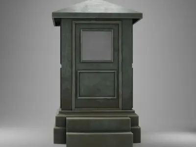 Police Box Low-poly 3D model