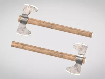 Throwing Axe Low-poly 3D model purchase