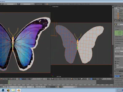 Animated lowpoly butterfly used in film Free low-poly 3D model