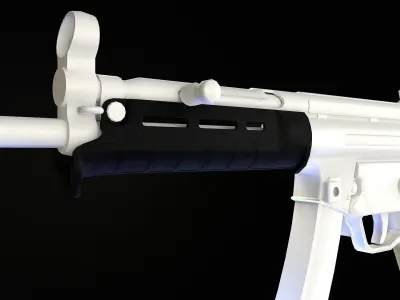 Magpul SL Hand Guard for MP5 Low-poly 3D model