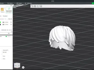 Custom3Dprint Minifigure Accessory - Minifigure Hair S2 - 005 3D print model