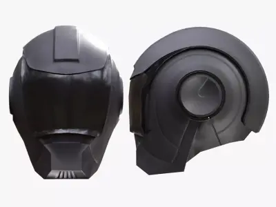 Military Helmet 12 - All MH Bodies - UE5 Skeletons - Rigged Low-poly 3D model
