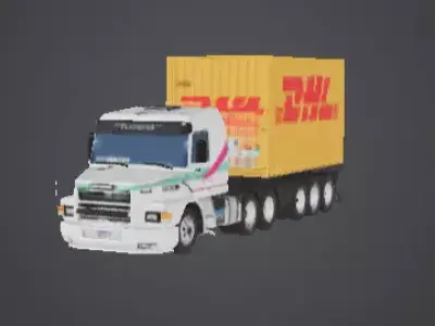 CAMINHAO ESCANIA 113  PORTA CONTAINER DE 20 3D model
