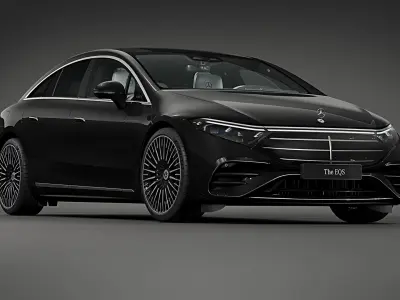 2025 Mercedes-Benz EQS Black 3D model