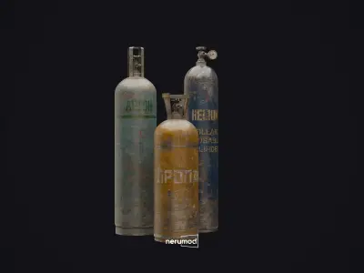 Industrial Storage Containers  Environment Prop Pack 3D model