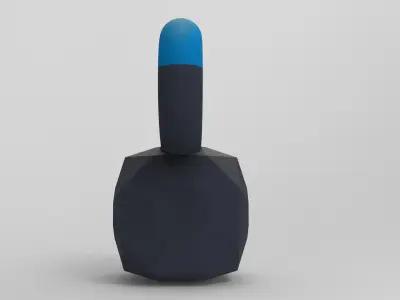 Kettlebell weight lowpoly VR Low-poly 3D model