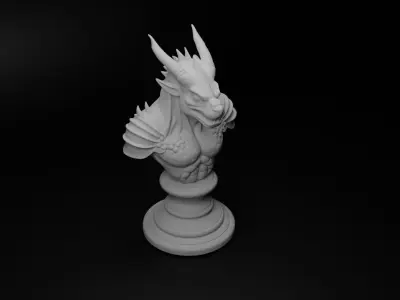 Legendary Monster Hunter Bust Chess 3D print model purchase