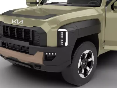 Kia Tasman Single Cab 2026 HQ 3d model 3D model