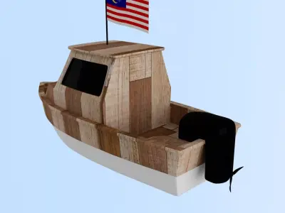 Malaysia Fishing Boat 3D model