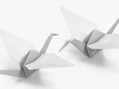Origami Crane 3D model purchase