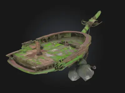 Shipwrecked Dreams  Echoes of a Voyage Lost 3D model