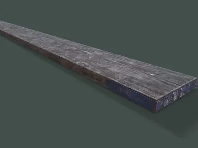 Scaffolding Board Low-poly 3D model