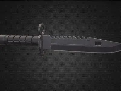 M9 Bayonett - Gameready Asset Low-poly 3D model