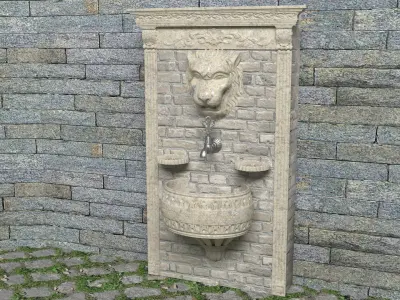 Wall Fountains Collection 4K 3D model
