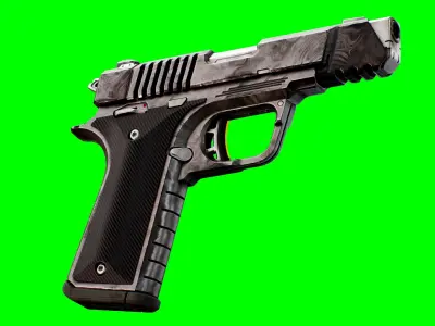 BN 90 Modern Handgun Low-poly 3D model