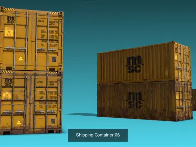 Shipping Containers 3D Model Pack