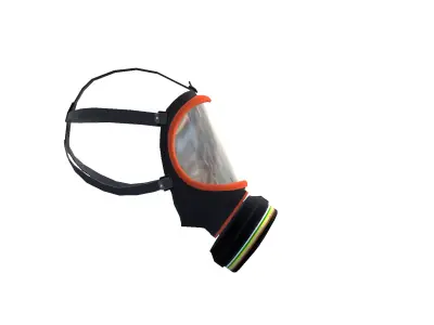 Realistic Gas Mask 3D Model Protective Gear Low-poly 3D model