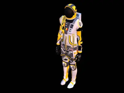 Astronaut Spacesuit Belgium 3D model