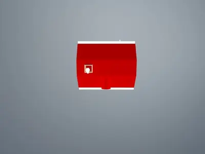 Building with smoke Free 3D model