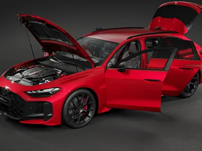 2027 Audi RS5 Avant 3D model purchase