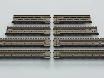 MFR Handguards - Replica Low-poly 3D model