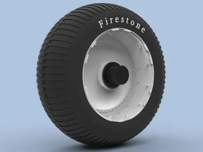 Wheel from monster truck 3D model by 3DTechDesign