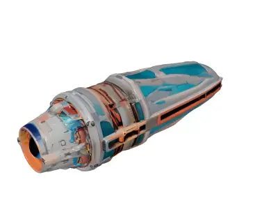 Neon Cybernetic Eye Implant 3D model purchase