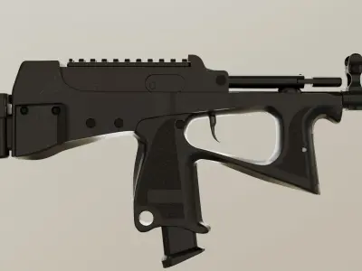 High Quality PP-2000 Submachine Gun 3D Model  Low-poly 3D model