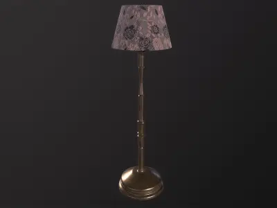 Floor Lamp 3D Model Low-poly 3D model
