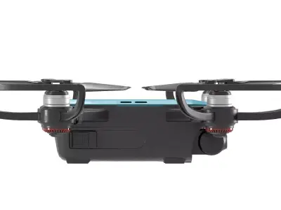 DJI Spark Blue Black drone 3D model