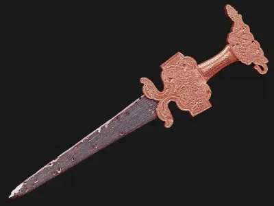 Snake Sword - Lowpoly Free low-poly 3D model