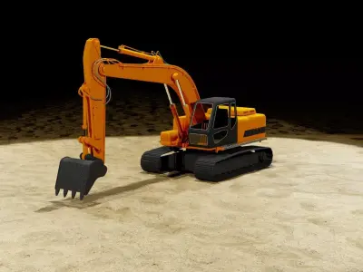 Excavator 3D model 3