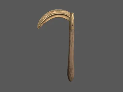 Bronze Age Sickle Low-poly 3D model