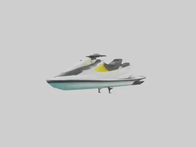 Electric Jet Ski Mode 1 Low-poly 3D model