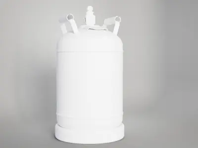 Gas Cylinder Low-poly 3D model 5