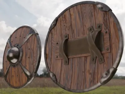 Round Shield 3D model