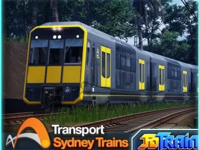 Sydney Trains Tangara T-set Double Decker Train Low-poly 3D model