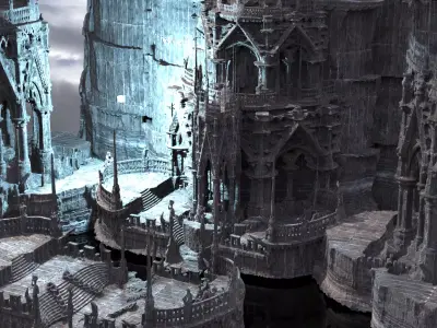 Poseidon ruins Kit bash 1  3D model