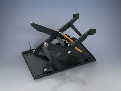 Hydraulic lifting table 3D model