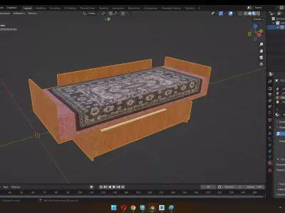Antique sofa 3D model purchase