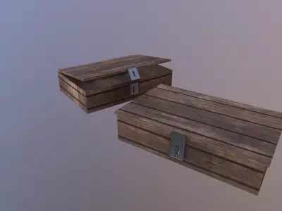 Low Poly Tool Boxes Free low-poly 3D model