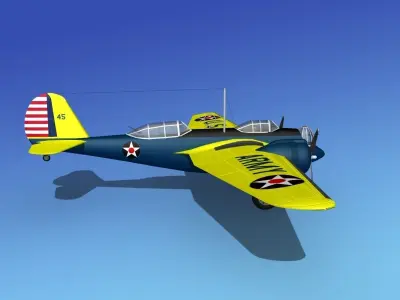 Martin B-10 V04 USAAC 3D model