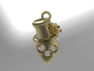 Skull Pendant 3D print model purchase