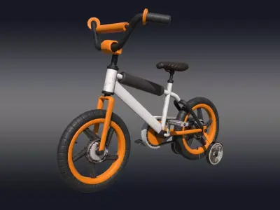 3D Bike Model Low-poly 3D model